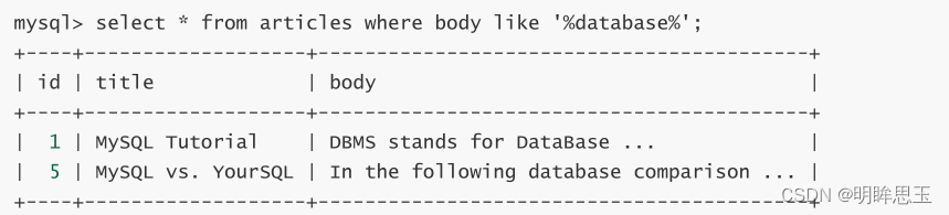 【MySQL索引特性】