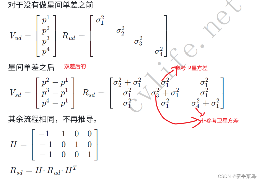 ddres( ) 组站星双差方程和设计矩阵