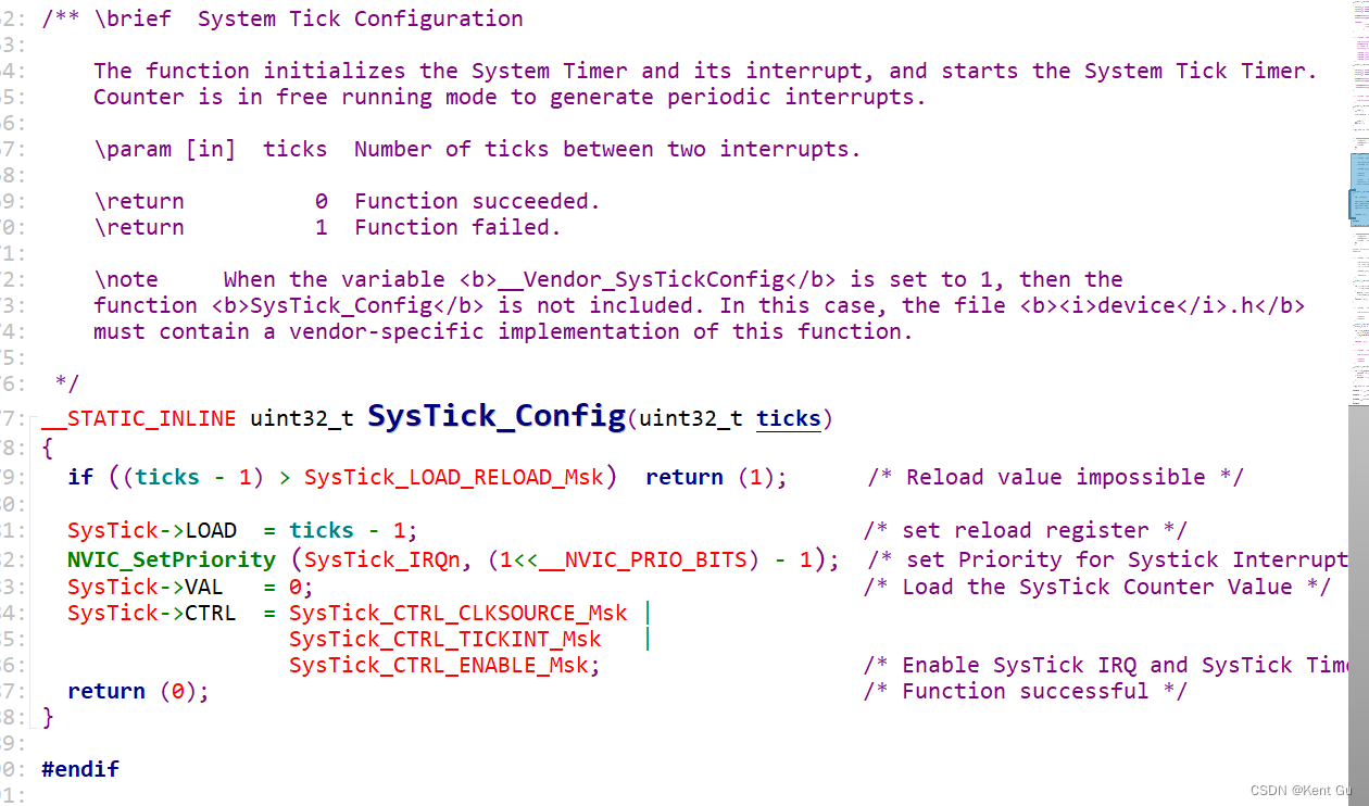 systick_config 建立系统时钟