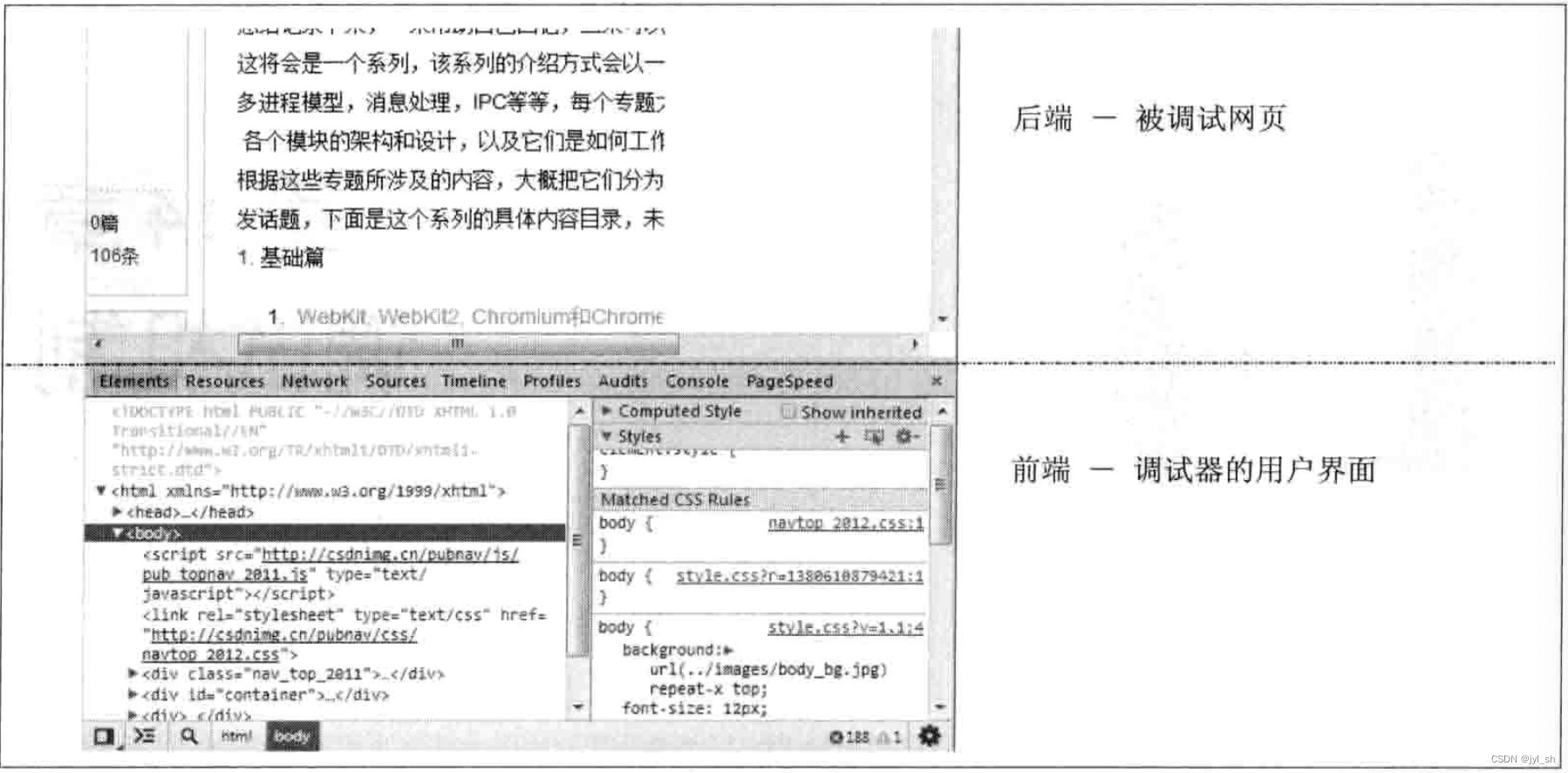 《WebKit 技术内幕》学习之十四（1）：调式机制