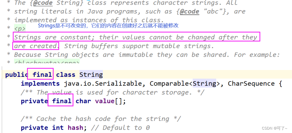 Java的String类