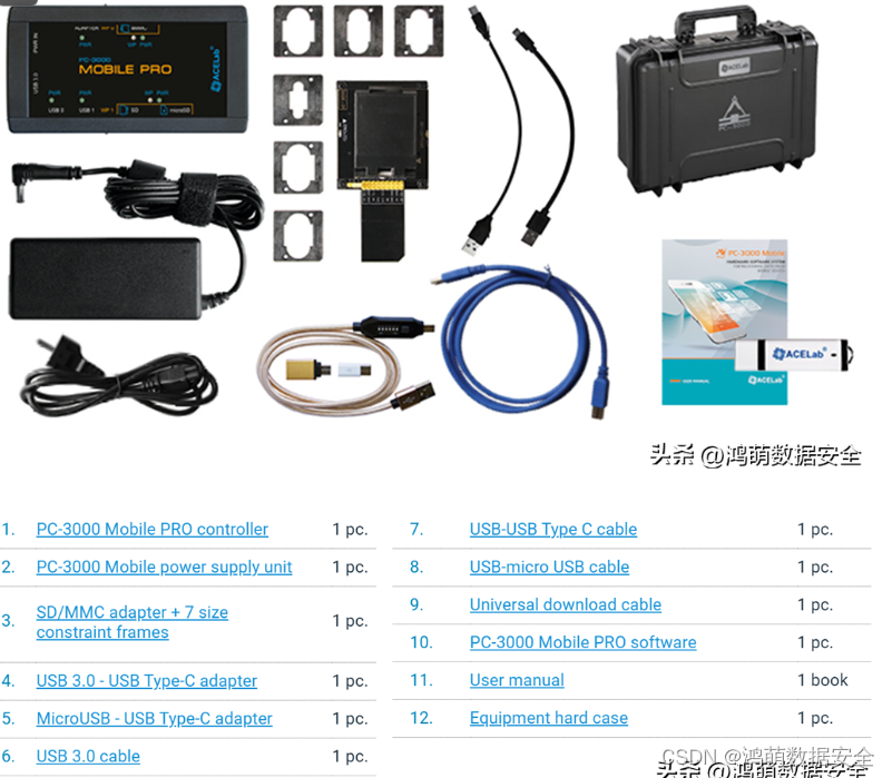 PC-3000 Mobile Pro: 智能手机及平板设备数据提取及取证工具