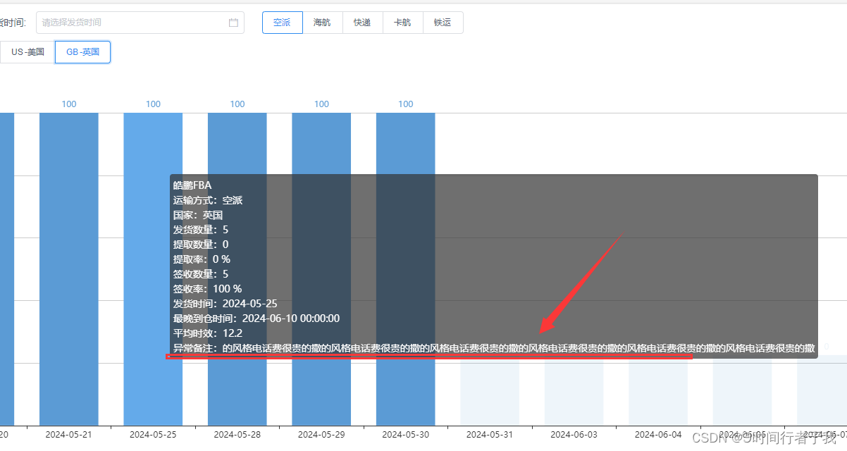 解决Echarts图表中tooltip无法换行问题