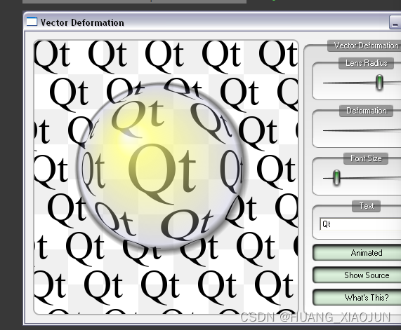 QT 范例阅读：Vector Deformation