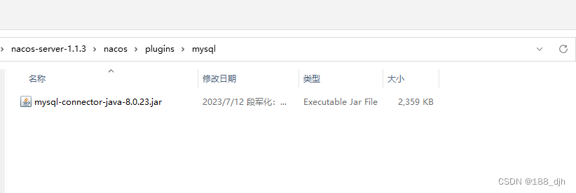 windows 系统下（nacos1.x） nacos-1.1.3 链接数据库 mysql8.0 出错分析