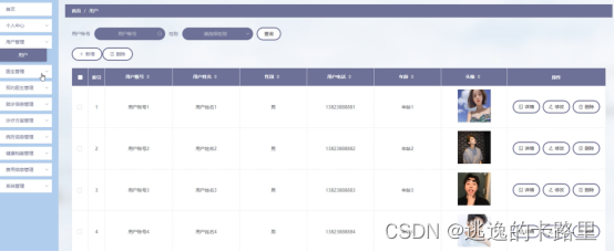 图5-7用户管理界面图