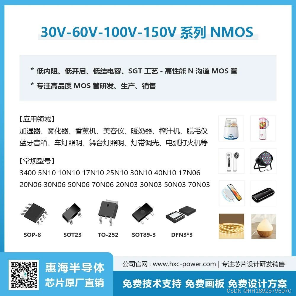 30V MOS管 60VMOS管 100VMOS管 150VMOS管推荐