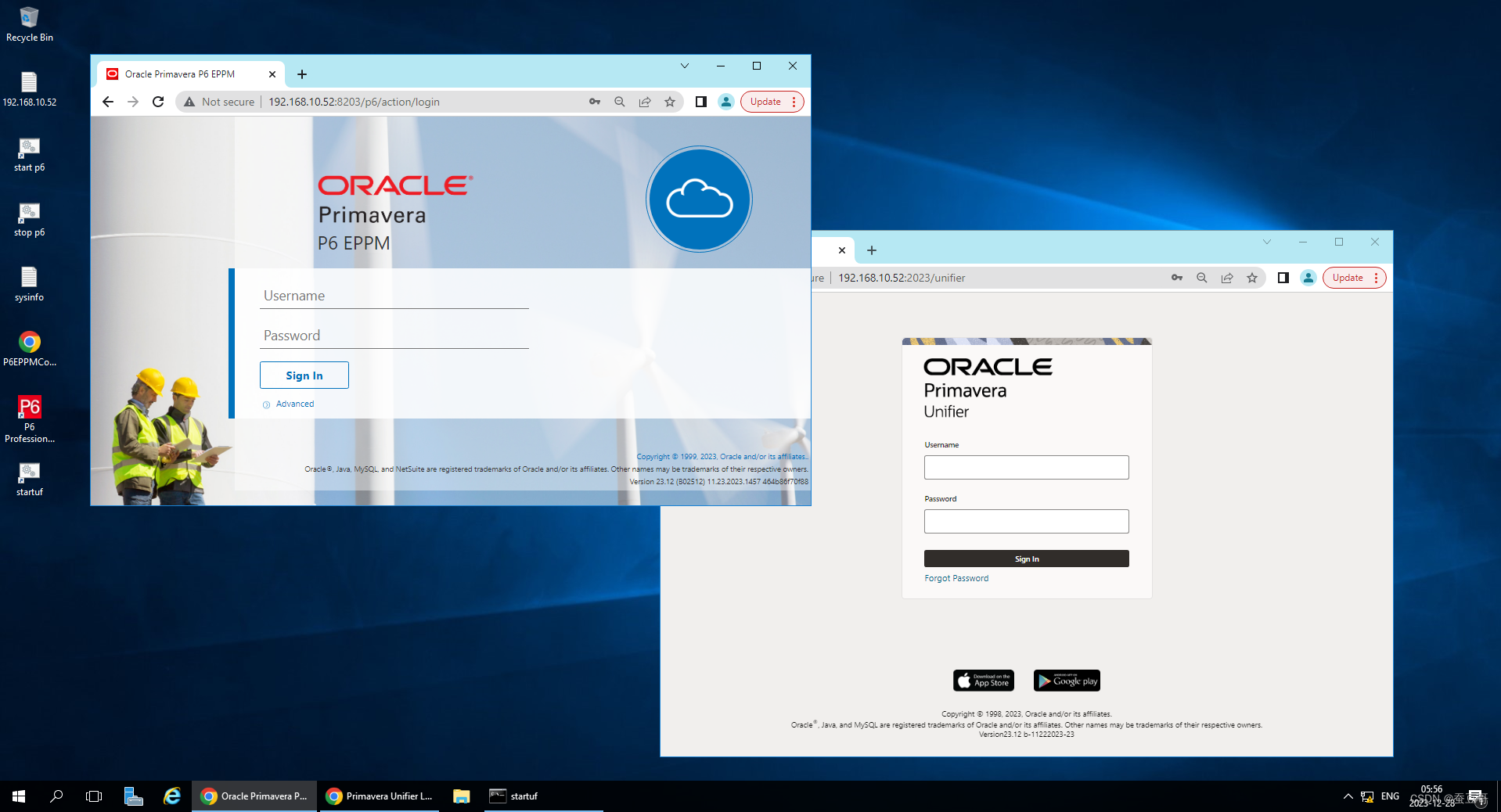 ORACLE Primavera P6, Unifier v23.12 系统分享