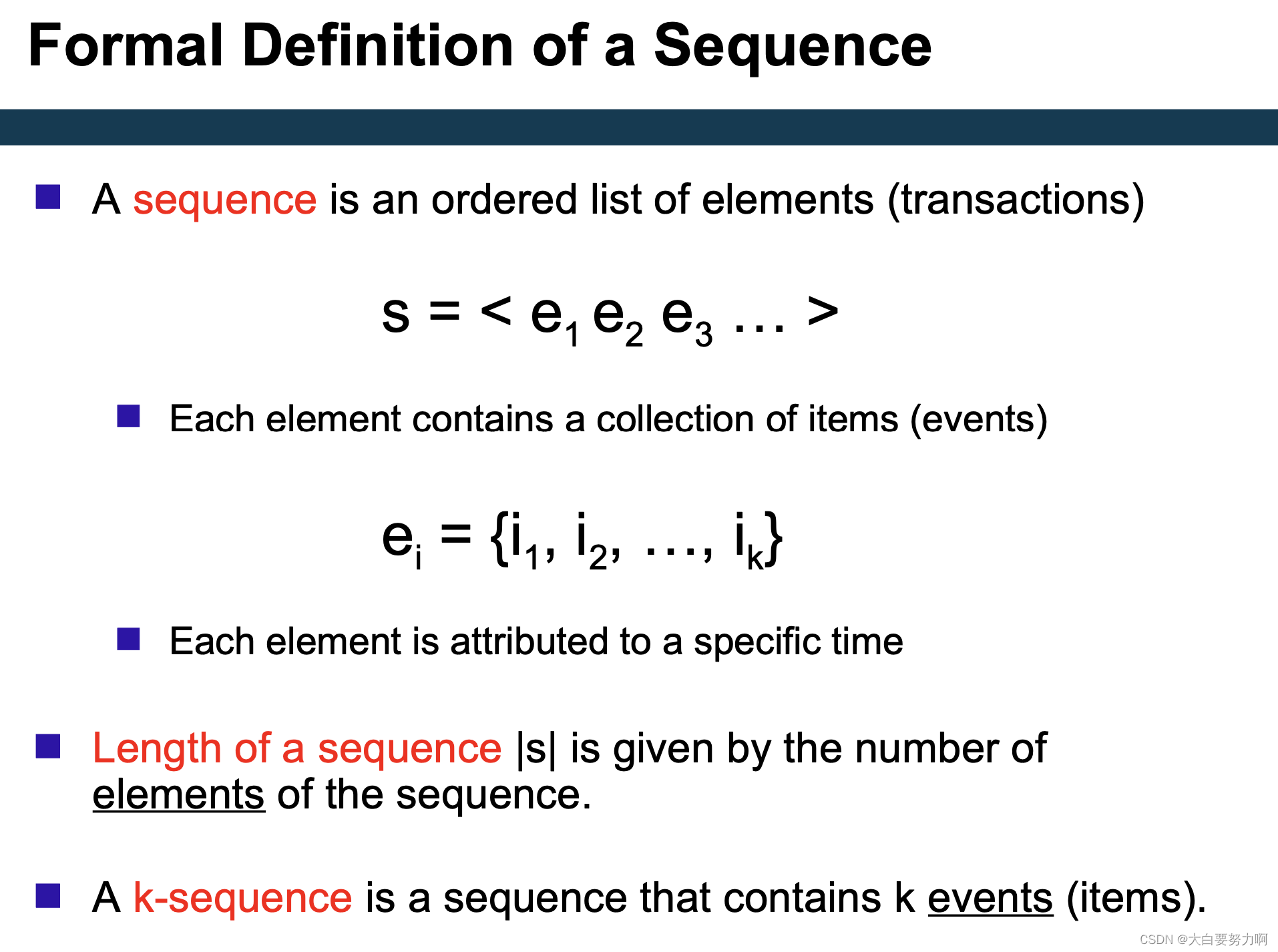 Formal Definition of a Sequence