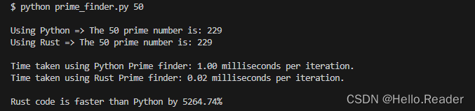 Rust 使 Python 函数速度提高 5000%