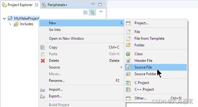 Adding new Source File