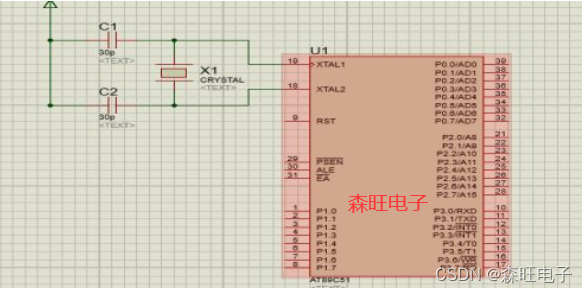 单片机LCD1602显示电子时钟设计,含汇编程序、仿真、论文