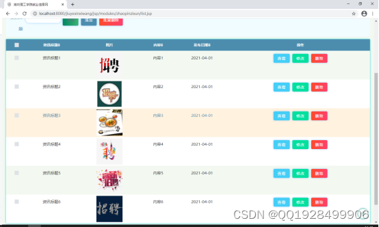 基于ssm潍坊理工学院就业信息网的设计与实现论文