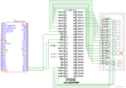 【STM32】_02_使用HT1621B驱动段码液晶屏_stm32驱动ht1621b