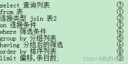 学习笔记7——数据库基础知识以及mysql的查询语句