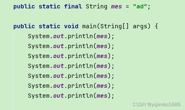 java关键字概述——final及常量概述