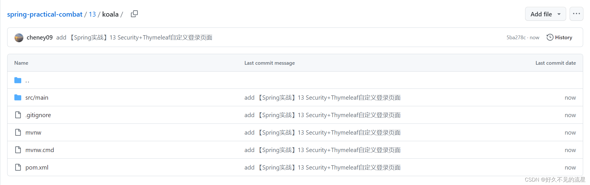 【Spring实战】13 Security+Thymeleaf自定义登录页面