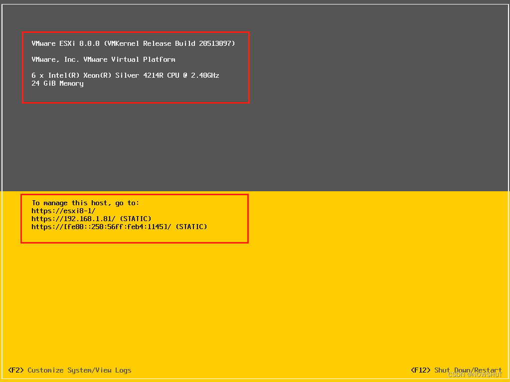 [ESXi 5/6/<span style='color:red;'>7</span>/8]设置 ESXi DCUI 欢迎<span style='color:red;'>消息</span>