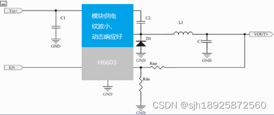 实地 外围简单48V 60V 80V 100V转3.3V 5V 模块供电-H6603