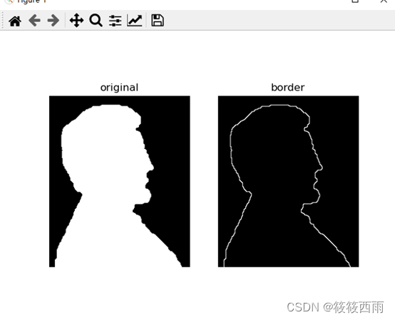 形态学算法之边界提取的简单python实现——图像处理