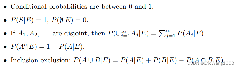 [Probability] Conditional probabilities are probabilities