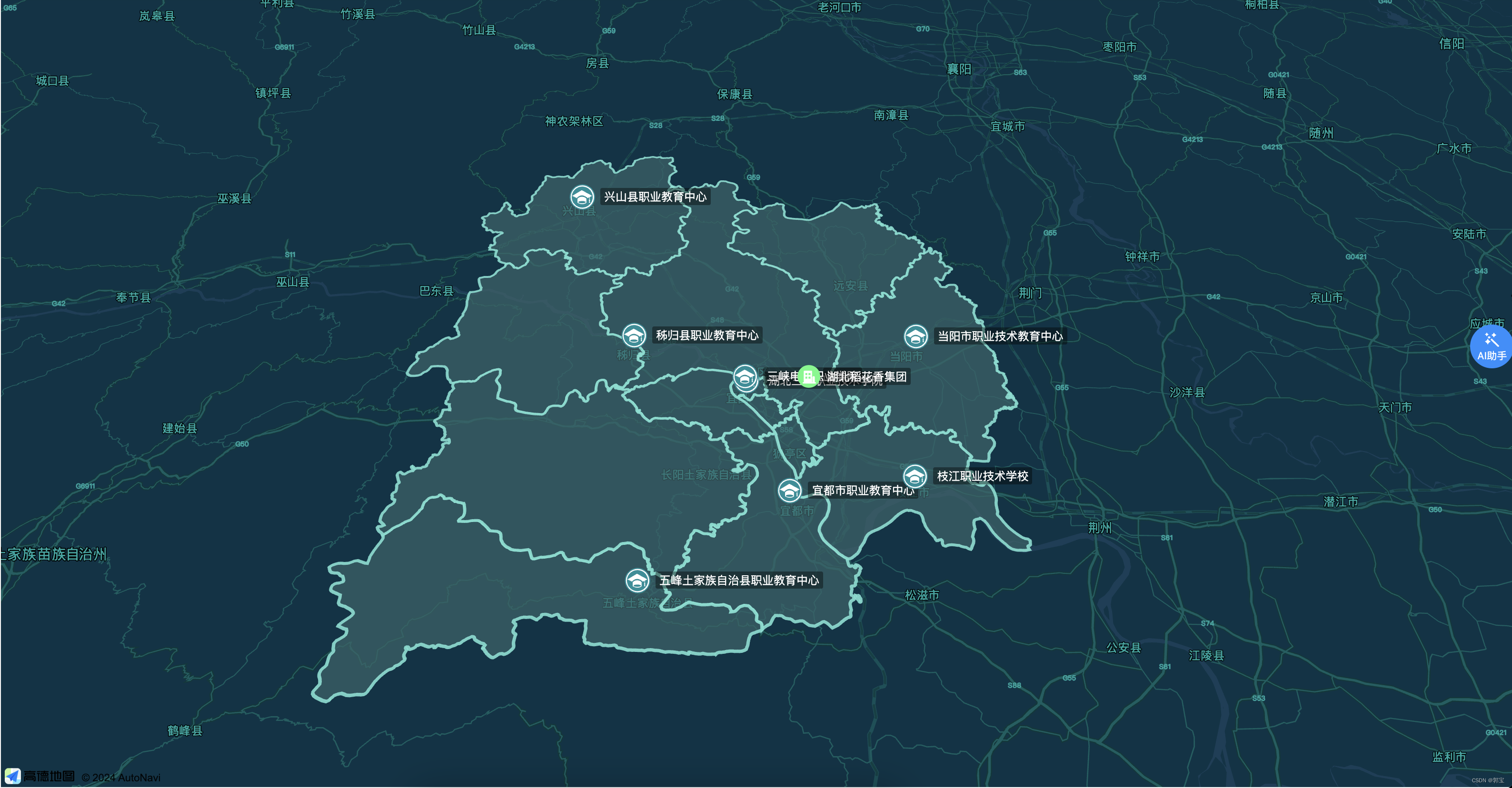 通过Vue3+高德地图的JS API实现市区地图渲染