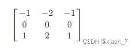 [
G_y = \begin{bmatrix}
-1 & -2 & -1 \
0 & 0 & 0 \
1 & 2 & 1
\end{bmatrix}
]