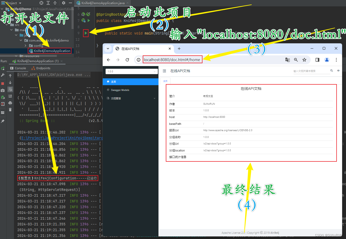 【Java - 框架 - Knife4j】(01) SpringBoot整合Knife4j - 快速上手