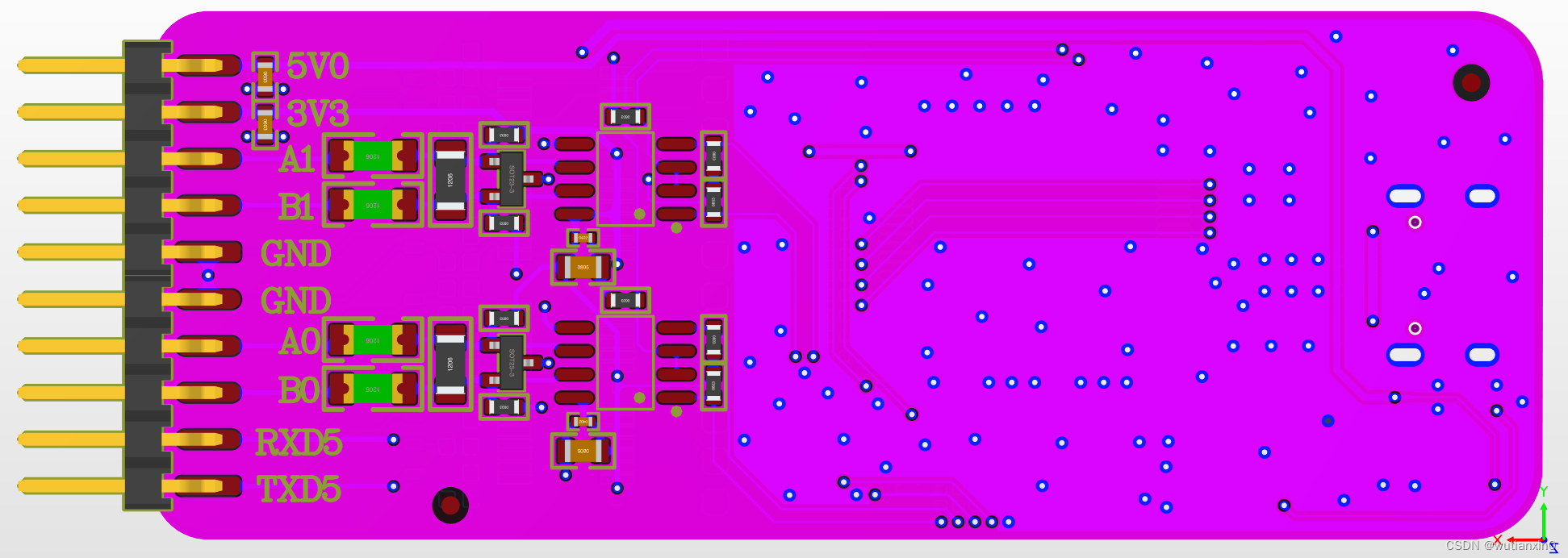 WCH(南京沁恒) USB转串口芯片~CH348L应用：串口、RS485调试工具 6路UART+2路RS485 | UART兼容5V和3.3V ...