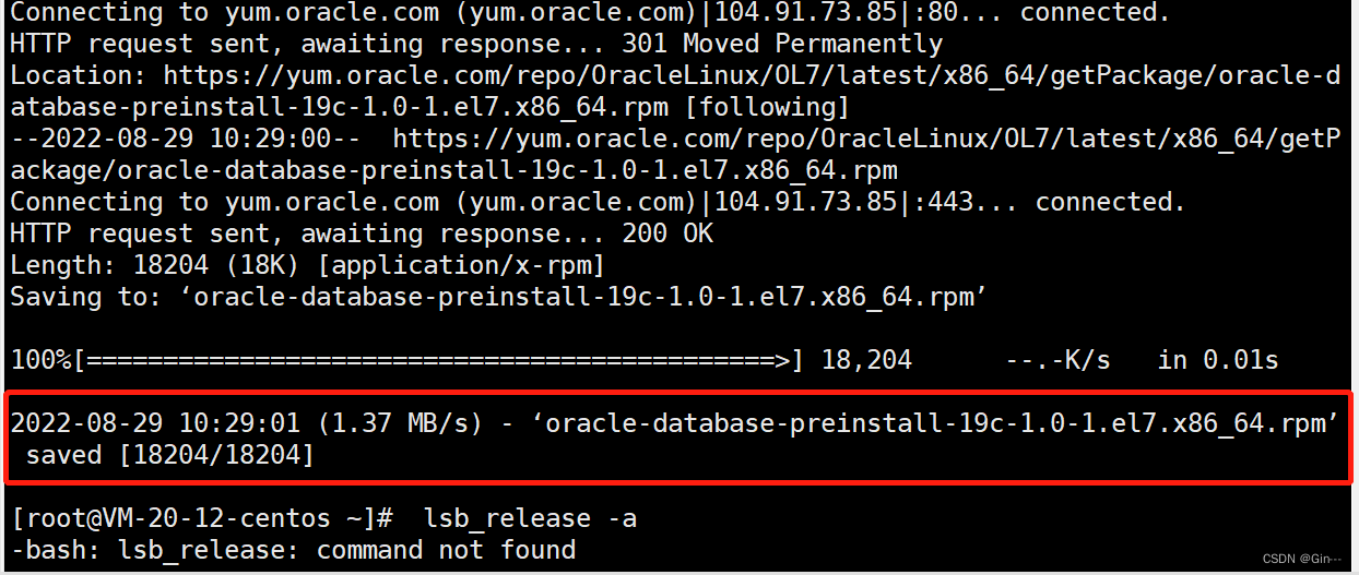 Linux（linux版本 centos 7） 下安装 oracle 19c详细教程（新手小白易上手）