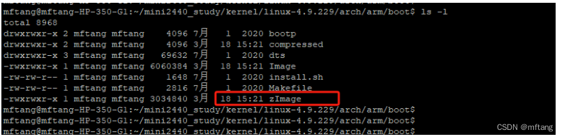 快速编译嵌入式Linux(4.9.229)内核（硬件：mini2440）