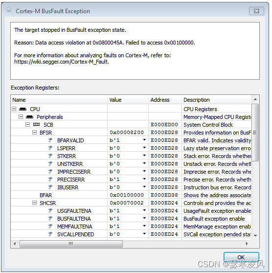 Cortex-M Fault