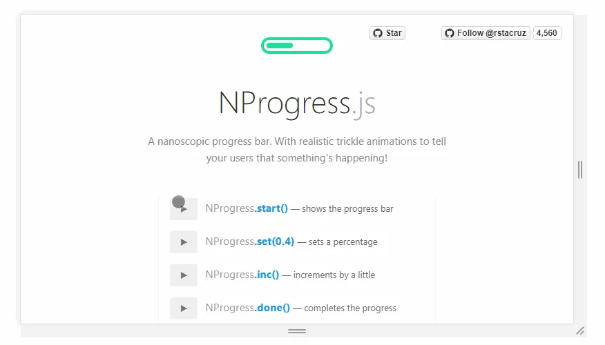 前端进度条组件NProgress