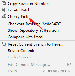 git idea分支cherry-pick