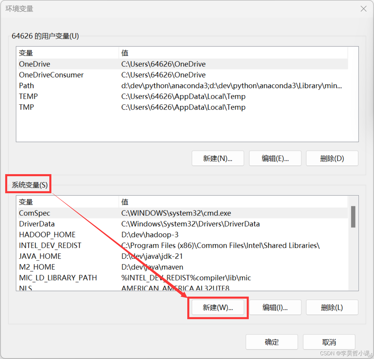 environment variables