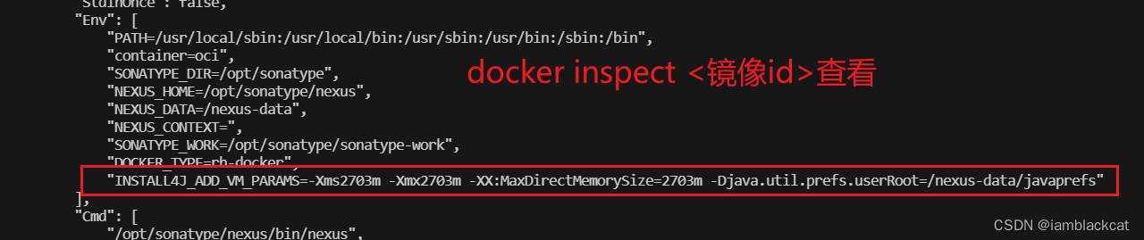 docker inspect 镜像id