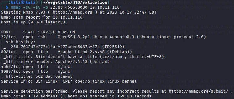 Linux/Validation