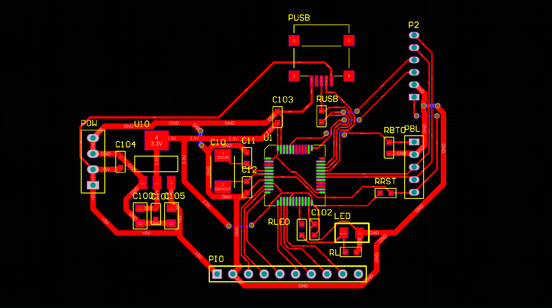 基于swd开发stm32f373电路板