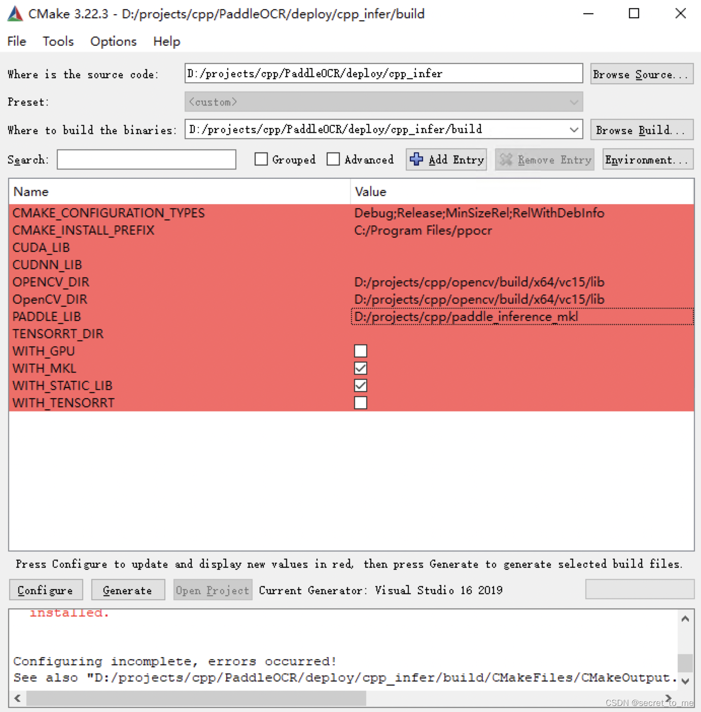 linux paddle For C++环境搭建