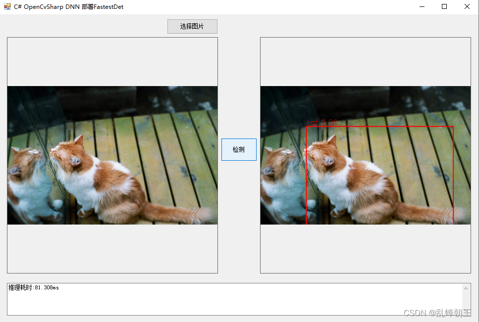 C# OpenCvSharp DNN 部署FastestDet