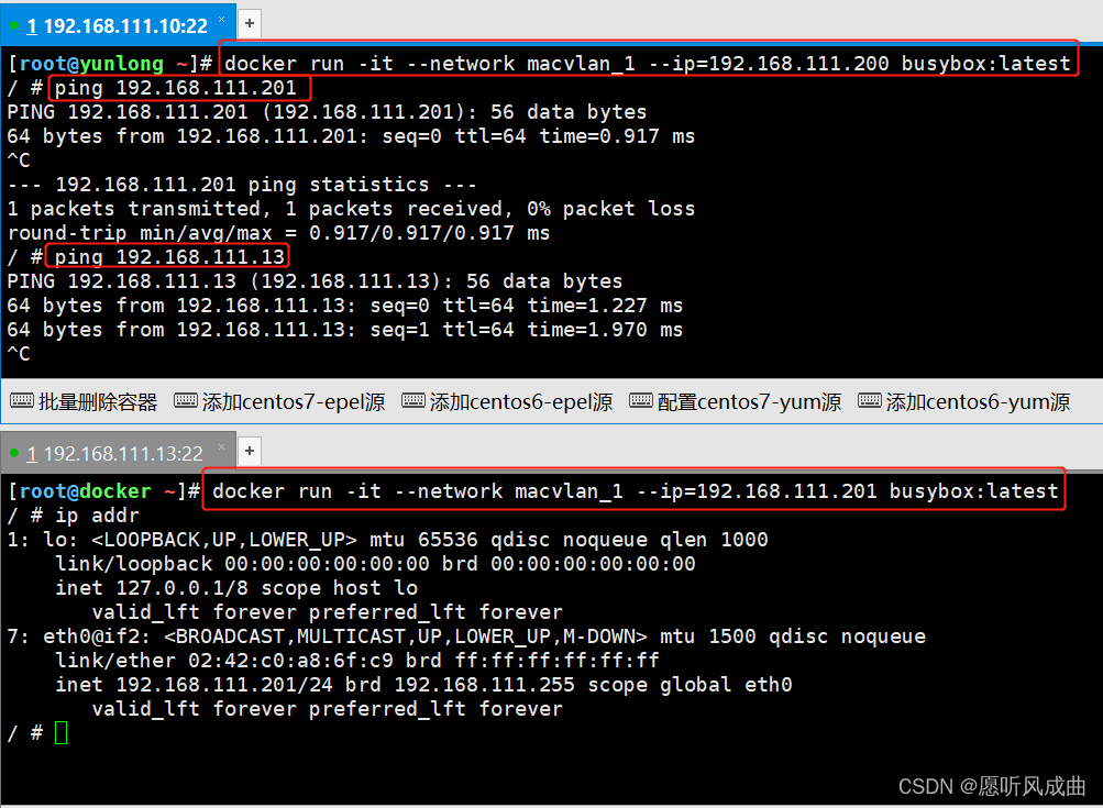 19.Docker跨宿主机容器之间的通信macvlan