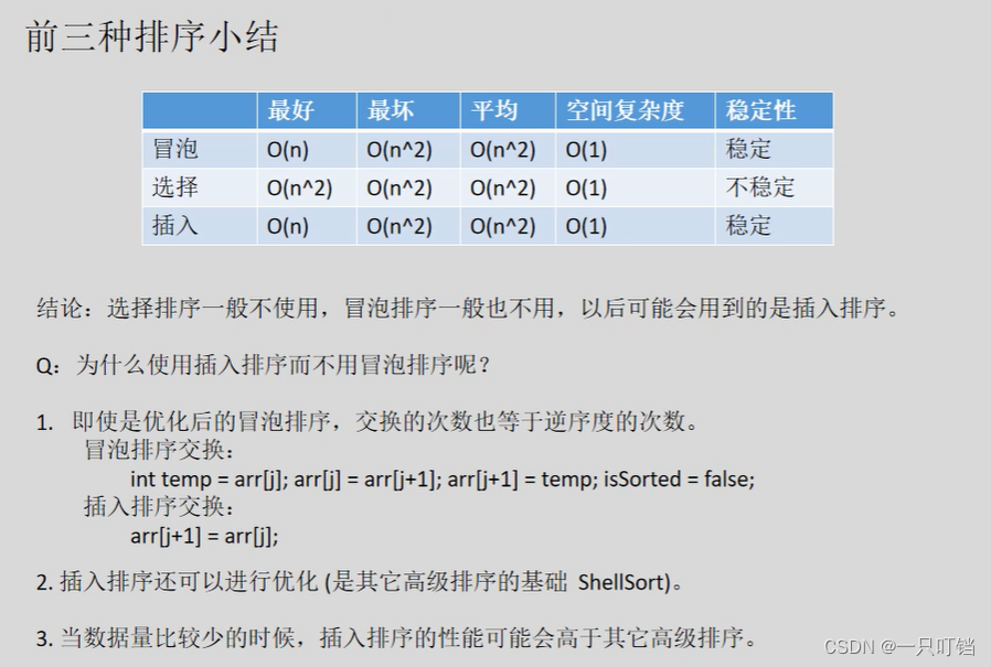 C语言排序算法