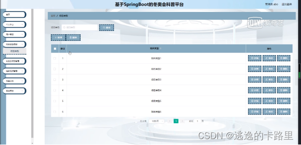 图5-9项目类型界面图