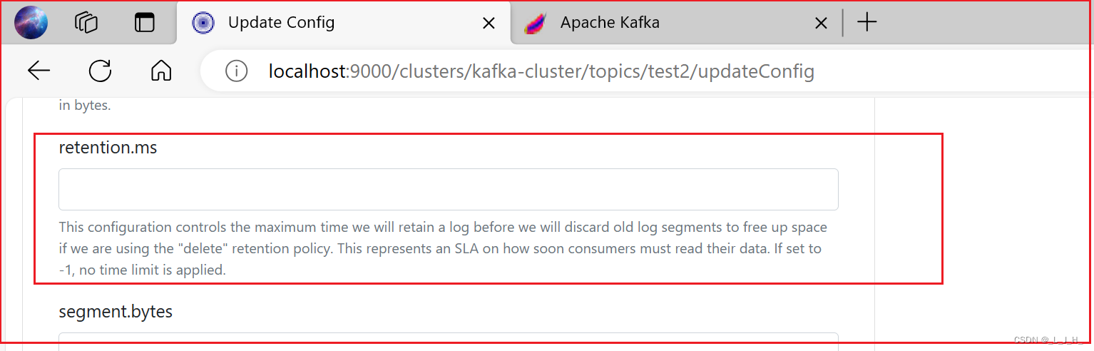 09、Kafka ------ 通过修改保存时间来删除消息（retention.ms 配置）