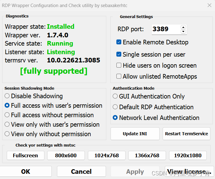【远程桌面连接】RDPW出现问题原因及方案