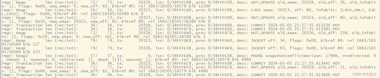 PostgreSQL自带的命令行工具13- pg_waldump