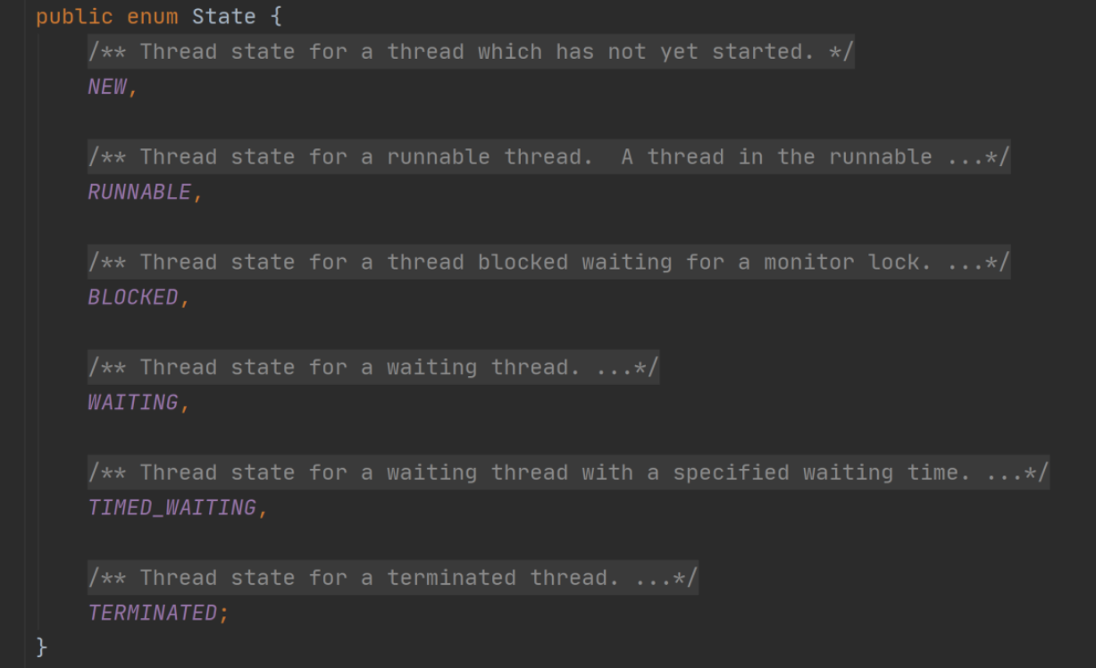 说一下线程的生命周期