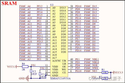 【正点原子STM32连载】 第四十四章 外部SRAM实验 摘自【正点原子】APM32E103最小系统板使用指南