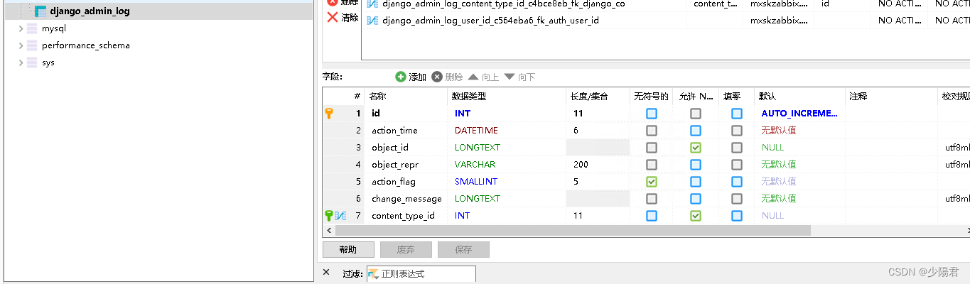 django管理日志记录（日志审计django_admin_log）