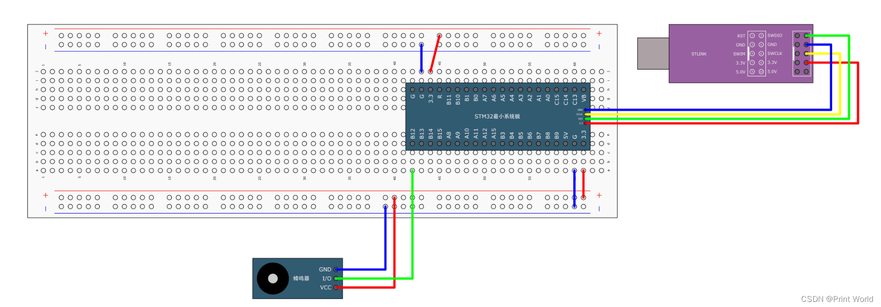 【STM32】STM32学习笔记-LED闪烁 LED流水灯 蜂鸣器(06-2)